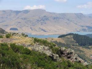 Landskap norr om Christchurch.