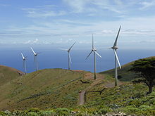 Parque eolico de la isla de El Hierro Canarias Espana
